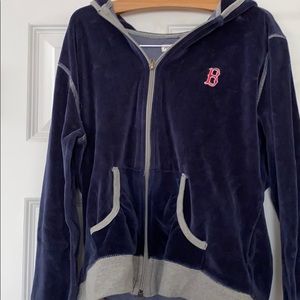 Medium Antigua Red Sox Velour Jacket